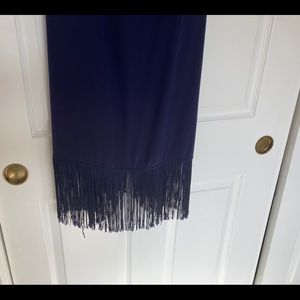 Navy Blue silk dress